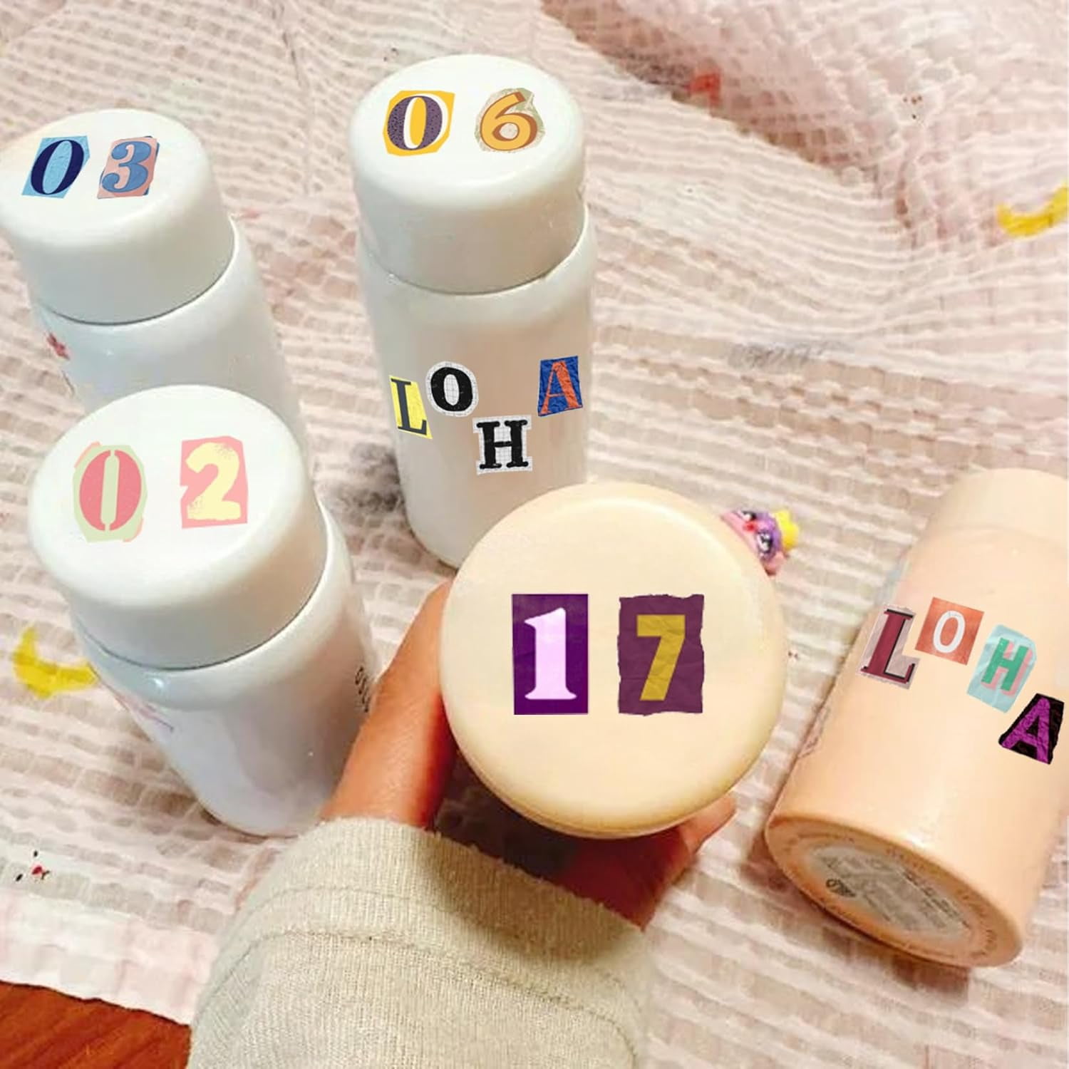 290pcs Magazine Letter Stickers Alphabet Number Stickers for Scrapbooking Supplies, Photo Album, Water Bottle, Gift Box, DIY Crafts, Junk Journal, Door Classroom Decoration(letter290)