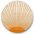 thumbnail image 2 of Designart - Imprimé Soleil Orange III - Art Mural Moderne Cercle en Métal, 2 of 5