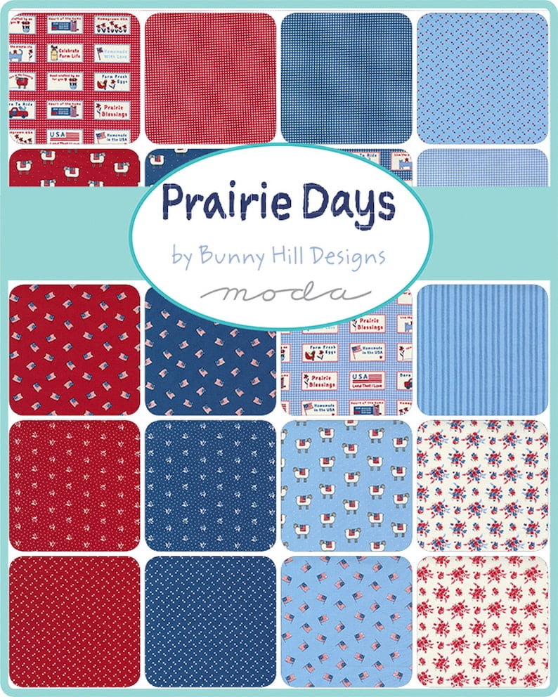Prairie Days Layer Cake by Bunny Hill Designs; 42 - 10" Precut Fabric Quilt Squares