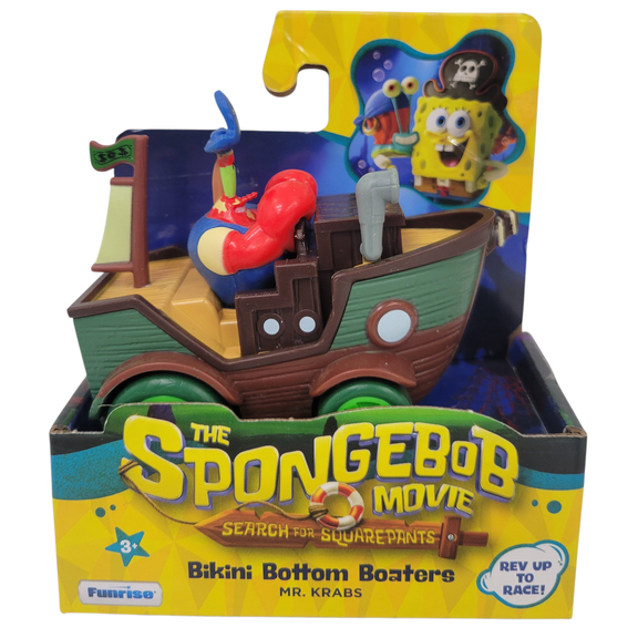 SpongeBob Movie Search for SquarePants Bikini Bottom Boaters Mr. Krabs Vehicle