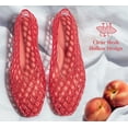 thumbnail image 3 of LUCKY STEP Jelly Mesh Ballet Flats Casual Comfort Clear Breathable Sandals,Red,Womens, 3 of 10