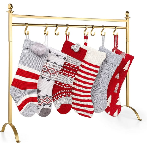 8 Hook Christmas Stocking Holder Stand for Floor Heavy Duty