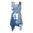 Blue Floral, variant on HELLHERO Cherry Blossom Butterfly Print Sleeveless Sundress for Business Casual Cocktail Party, Side Pockets Irregular Hem Summer Sleeveless Dress
