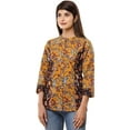 thumbnail image 5 of Vihaan IMPEX Yellow Floral Printed Hot Tunic Casual Kurti Top for Women Shirt for Ladies, 5 of 5