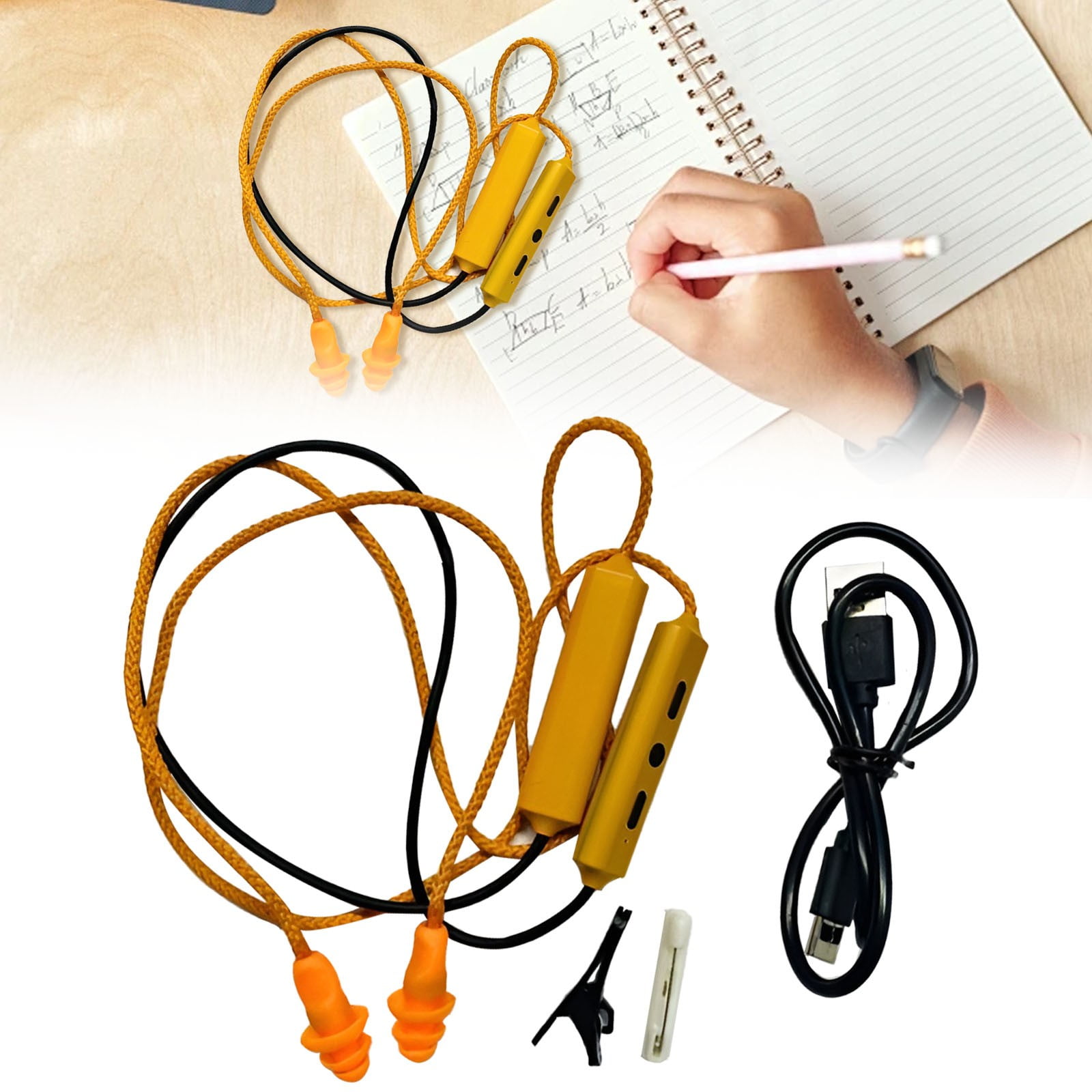 Bluetooth Noise Canceling Work Earplugs, Wireless Hearing Protection Earphones for Construction, Noisy Workplaces and Safety