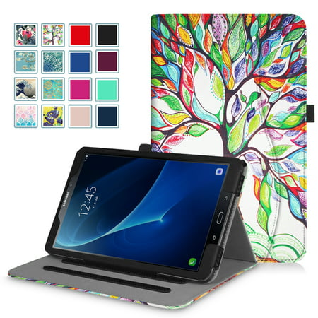 For Samsung Galaxy Tab A 10.1 Tablet Case - [Corner Protection] Multi-Angle View Stand Cover [Card Pocket], Love