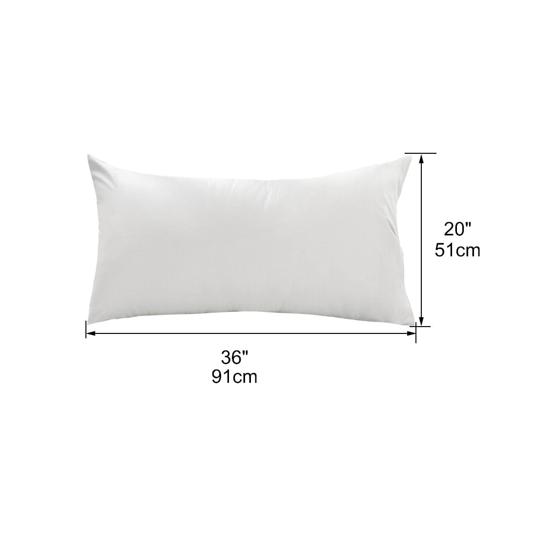 Unique Bargains 2 Pack 300TC Cotton Solid Pillowcases Silver Gray 20" x 36"