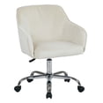 thumbnail image 1 of Scranton & Co Velvet Fabric Office Chair in Oyster, 1 of 3