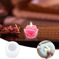 thumbnail image 2 of Candle Mould For Candle Making 3D Silicone Candle Rose Flower Heart Shape Durable Handmade Candle Wax Moulds For Valentine's Day Wedding Party Decor, 2 of 9