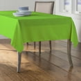 thumbnail image 2 of LA Linen Polyester Poplin Rectangular Tablecloth, 60 by 120-Inch, Lime, 2 of 2