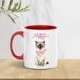 thumbnail image 2 of Happy Mother's Day Ragdoll Love Cat Mom Heart Flower 11oz Accent Two-tone Mug Cat Lover Kitten Owner Gifts Idea Coffee Tea Cup - 12004, 2 of 5