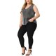 thumbnail image 2 of Camisesin mangas de purpurisin mangas con lentejuelas pamujer negro plateado 4XL, 2 of 6
