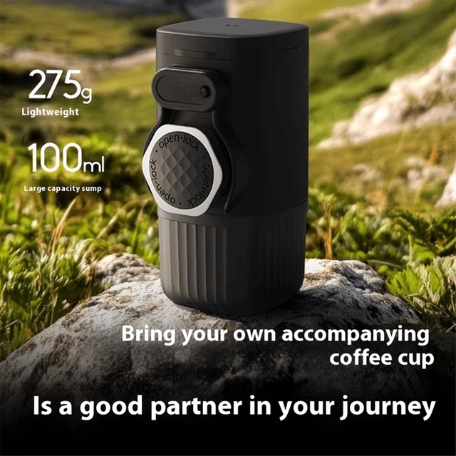 Portable Espresso Coffee Maker, Hand-Pressed Capsule Machine