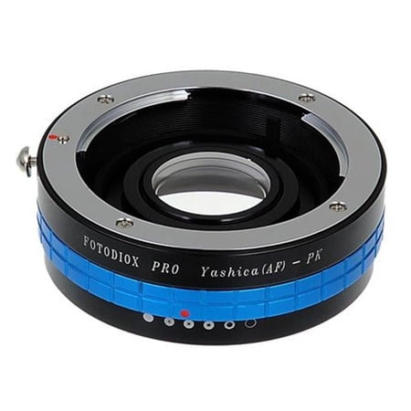 Fotodiox Pro Lens Mount Adapter - Yashica 230 AF SLR Lens To Pentax K Mount SLR Camera Body with Built in Aperture Control Dial