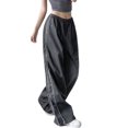thumbnail image 1 of Minnieouse Pantalón Unisex banda elástica de repuesto transpirable lavable fácil de combinar moda viaje deportes pantalón largo Prendas para la parte inferior del cuerpo Gris oscuro S, 1 of 6