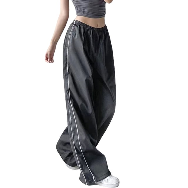 Minnieouse Pantalón Unisex banda elástica de repuesto transpirable lavable fácil de combinar moda viaje deportes pantalón largo Prendas para la parte inferior del cuerpo Gris oscuro S