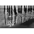 thumbnail image 2 of Peterson, Lee 14x11 Gold Ornate Wood Framed with Double Matting Museum Art Print Titled - Pier Pilings XIII, 2 of 4