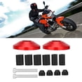thumbnail image 2 of Universal CNC Aluminum Alloy Motorcycle Handlebar Handle Bar End Caps Accessories Pair Red 3.94 in / 10 cm, 2 of 9