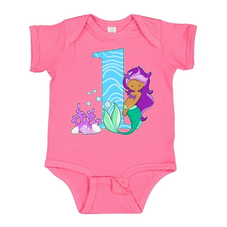

Inktastic First Birthday Mermaid Gift Baby Girl Bodysuit