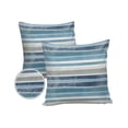 thumbnail image 2 of Outdoor Throw Pillow Cover Retro Nothern Europe Stripe Waterproof Cushion Covers 2 Pack Vintage Blue White Pillow Cases Home Decoration for Patio Garden Couch Sofa, 2 of 7