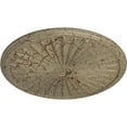 thumbnail image 3 of 33 1/8"OD x 3 1/2"ID x 1 3/8"P Leandros Ceiling Medallion (Fits Canopies up to 5"), Hand-Painted Gobi Desert Crackle, 3 of 6