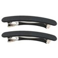 thumbnail image 2 of 2Pcs Fashion Women Acetate Hair Clip Barrette Hairpin Jewelry Accessory - Black, 8.5cm, 2 of 3