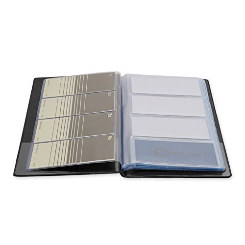 rolodex business card binder Poly Book 240 Card Capacity 12 38 H x 9 18 W x 12 D Black solid wood rotary file enriched with soft curves and a beautiful finish Rolodex Vinyl Business Card Book