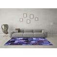 thumbnail image 3 of Ahgly Company Indoor Rectangle Abstract Blue Contemporary Area Rugs, 7' x 9', 3 of 4