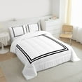 thumbnail image 3 of jejeloiu Modern Abstract Geometric Full Size Comforter Sets,Minimalism Square Box Bedding Comforter Set,Black White Bedding Sets For Men Women,Super Cozy Room Decor,3-Piece, 3 of 8