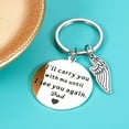 thumbnail image 2 of Memorial Gifts for Loss of Father - Remembrance Bereavement Sympathy Gift for Daughter Son In Memory of Father, Dad Bereavement Gifts for Women Men Him Her, Carry You Until I See You Again Keychain, 2 of 5