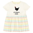 thumbnail image 3 of Inktastic Chicken Lover Eggstra Cute Girls Baby Dress, 3 of 5
