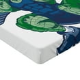 thumbnail image 2 of Ambesonne Animal Fitted Sheet, Cartoon Crocodile, Twin XL Size, Jade Green Blue, 2 of 3