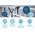 thumbnail image 4 of Juego de colgadores de postes de piscina de aluminio | Ajuste universal para cercas de vinilo de metal de madera | Ganchos de almacenamiento resistentes a la oxidación para postes de piscina, 4 of 8