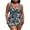 ZD-Black, variant on Aboser Plus Size Tankini Swimsuits for Women Blouson Swim Tops with Boy Shorts Two Piece Bathing Suits Summer Floral Print Swimsuit
