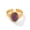 Purple Stone, variant on Boho Vintage mirlewaiy Oval Natural Stone Statement Ring Gold Tonned Titanium Steel Adjustable Open Band Wrap Finger Ring for Women Wedding Engagement Jewelry