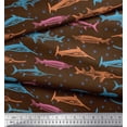 thumbnail image 2 of Soimoi Cotton Voile Fabric Bubbles & Fish Ocean Print Fabric by The Yard 56 Inch Wide, 2 of 3