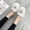 White, variant on uublik Fuzzy Slippers for Women Memory Foam House Slippers Indoor Outdoor Cozy Plush Closed Toe House Shoes, Pink