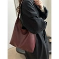 thumbnail image 7 of LAVA Hobo Bag Purses for Women, Soft Shoulder Bag Vegan Leather Tote Slouchy Handbag with Pouch (Red), 7 of 7