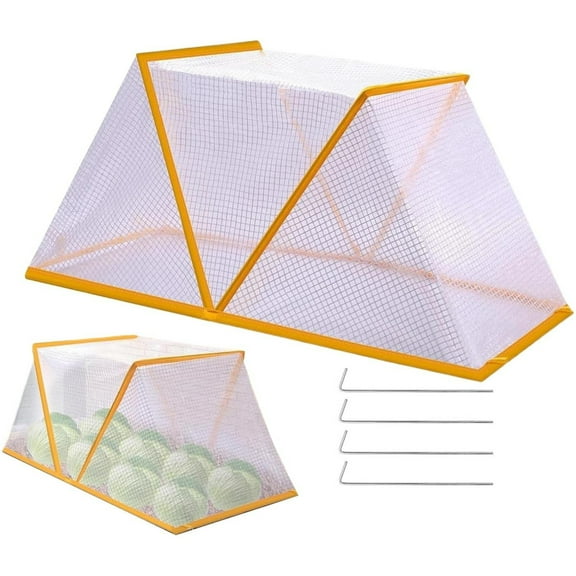 Garden Row Accelerator Plants Cover Foldable Raised Garden Beds Greenhouse Cover Vegetable Rows Plant Protector Plant Net Cage Guard Greenhouse Cover 1 Pc 80 x 34 x 35 cm
