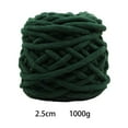 thumbnail image 2 of HOMYL Chunky Wool Yarn DIY Hand Crocheted Jumbo Tubular Yarn for Shoes Pillow Hats Dark Green, 2 of 8
