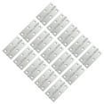 thumbnail image 1 of Mobutofu 20 Pcs Matériel de Meubles Charnière de Porte en Acier Inoxydable Argent pour Armoires, 1 of 7