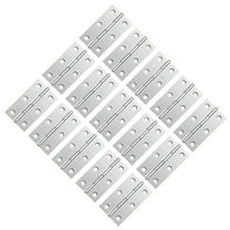 GOOHOCHY 20 Pcs Hinges Stainless Steel Hinge Kitchen Cabinet Hinge 6.6X3.7X0.8CM Silver
