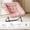 Pink, variant on Soft Faux Fur Foldable Square Lounge Chair, Large Comfy Floor Reading Chair for Adults Teens, Flexible Fold Furniture for Bedroom Living Room Dorm Grey