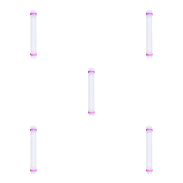 relayinert Non Stick Rolling Pin Decoration Fondant Baking Roller Cake White 13 Inch 5Set