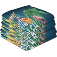 thumbnail image 5 of Tropical Beach Crocodile Tea Towels Set of 6 Hello Summer Kitchen Dish Cloth with Hanging Loop, 18"x28"Lint-Free Absorbent Towel for Kitchen Drying Wiping and Cleaning, 5 of 5