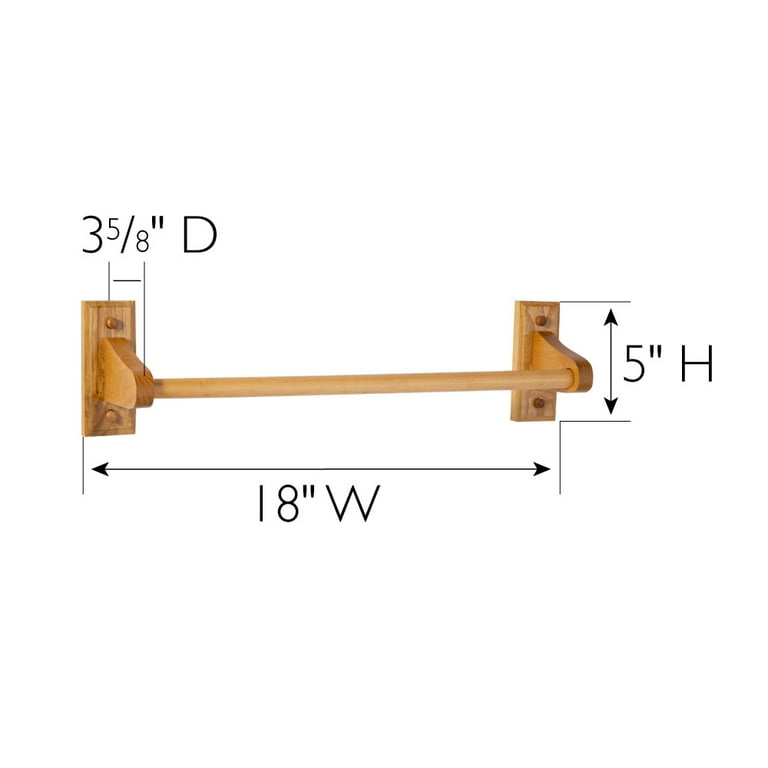Design House Dalton Towel Bar in Honey Oak 18 Inch Walmart