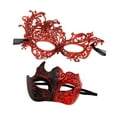 thumbnail image 2 of Abbraccia Masquerade Couple Set Cosplay Costume Accessories Halloween for Stage Performance Musical Party Night Club Dress up Red, 2 of 9