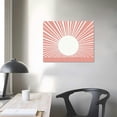 thumbnail image 3 of GOSMITH Boho Framed Wall Art,Boho Sunshine Sun Pink Framed Canvas Wall Art Decor Boho Sun Sunshine Sunset Pink Dorm Bathroom Office Home Painting Artwork Wall Art Decor Decoration (Pink), 3 of 4