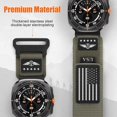 thumbnail image 4 of Rugged Nylon Band for Galaxy Watch Ultra Bands 47mm for Men Women,One Click No Gap Fabric Woven Wristbands Adjustable Sport Strap for Samsung Galaxy Watch 7 Ultra Band 47 mm for Man,L, 4 of 13