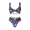thumbnail image 4 of Daiia Colored Abstract Women's Bikini Set Two Piece Swimsuit High Waisted Bikini Adjustable Straps Bikini Perfect for Beach, Pool, and Summer Vacation-XX-Large, 4 of 9